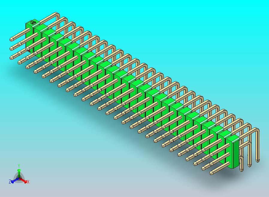 DS1022彩色排针 绿色 3x26p 100mil 类型D 版本1.0.zip