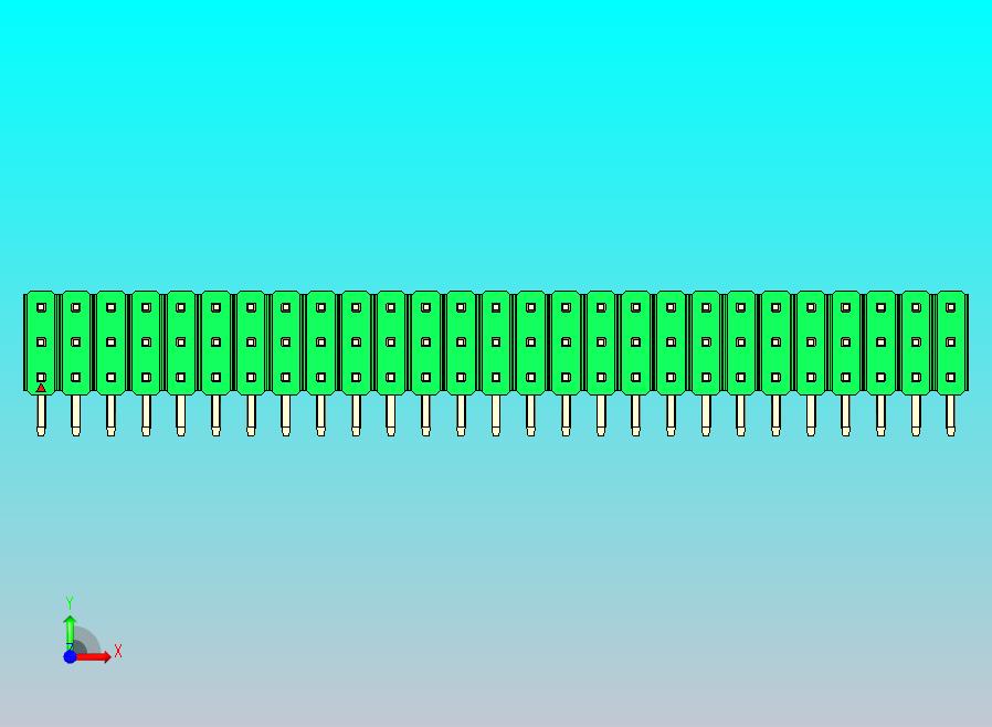 DS1022彩色排针 绿色 3x27p 100mil 类型D 版本1.0.zip