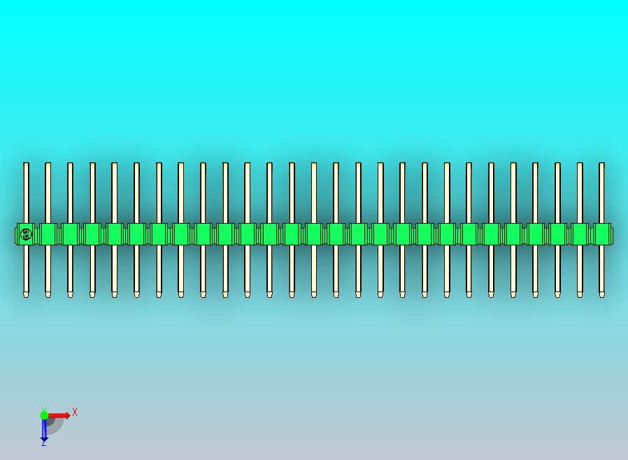 DS1022彩色排针 绿色 3x27p 100mil 类型D 版本1.0.zip