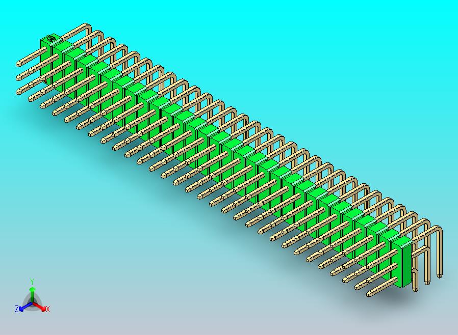 DS1022彩色排针 绿色 3x30p 100mil 类型D 版本1.0.zip