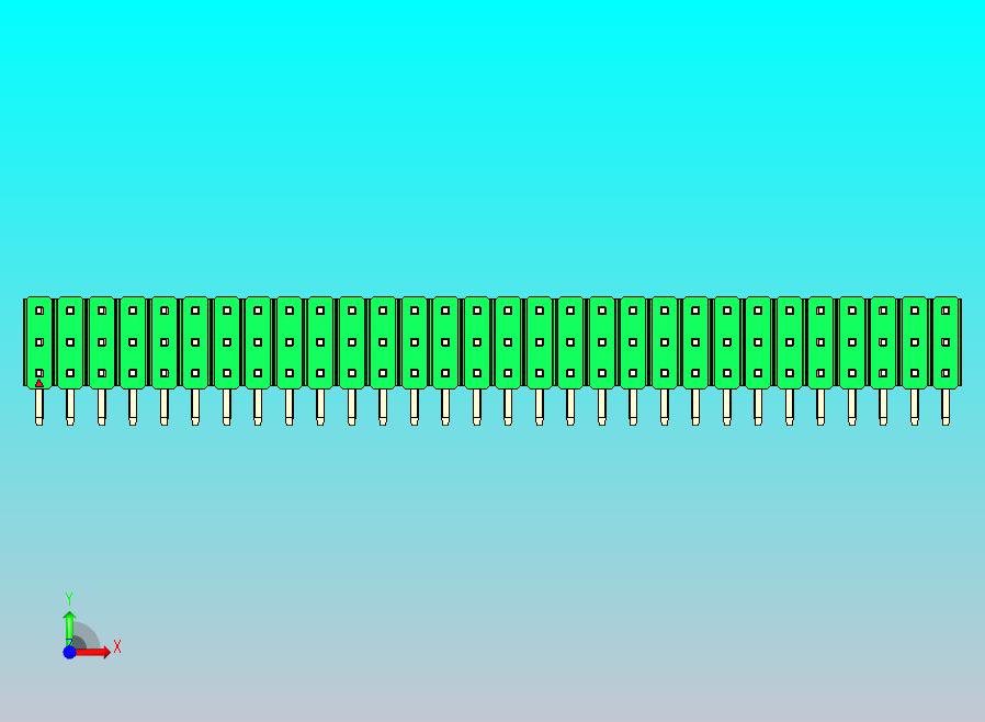 DS1022彩色排针 绿色 3x30p 100mil 类型D 版本1.0.zip