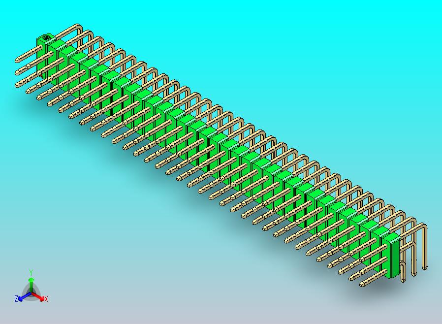DS1022彩色排针 绿色 3x33p 100mil 类型D 版本1.0.zip