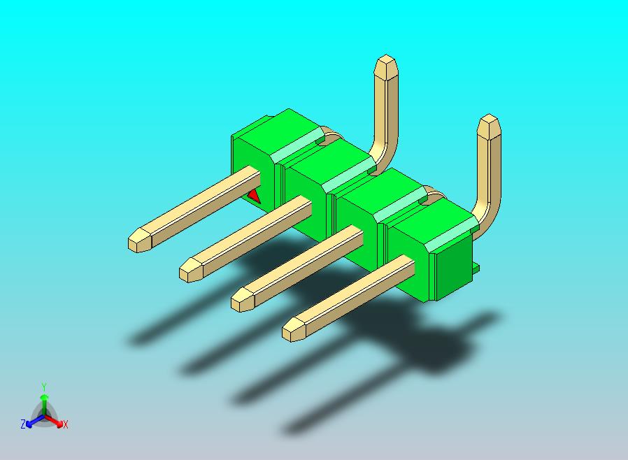 DS1022彩色排针 绿色 04p 100mil 类型 SMT R2 版本1.0.zip