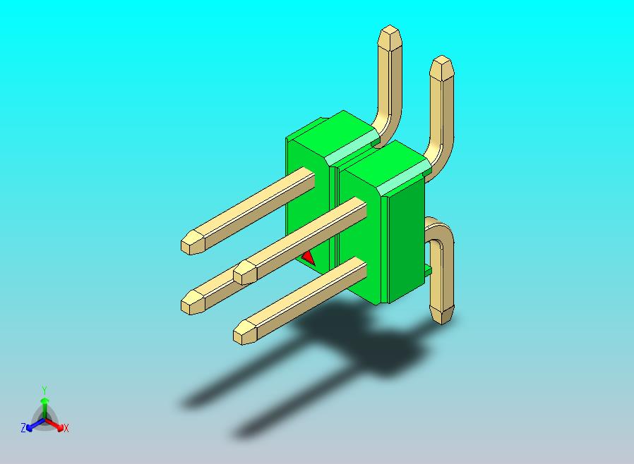 DS1022彩色排针 绿色 04P 100mil 类型SMT 版本1.0.zip