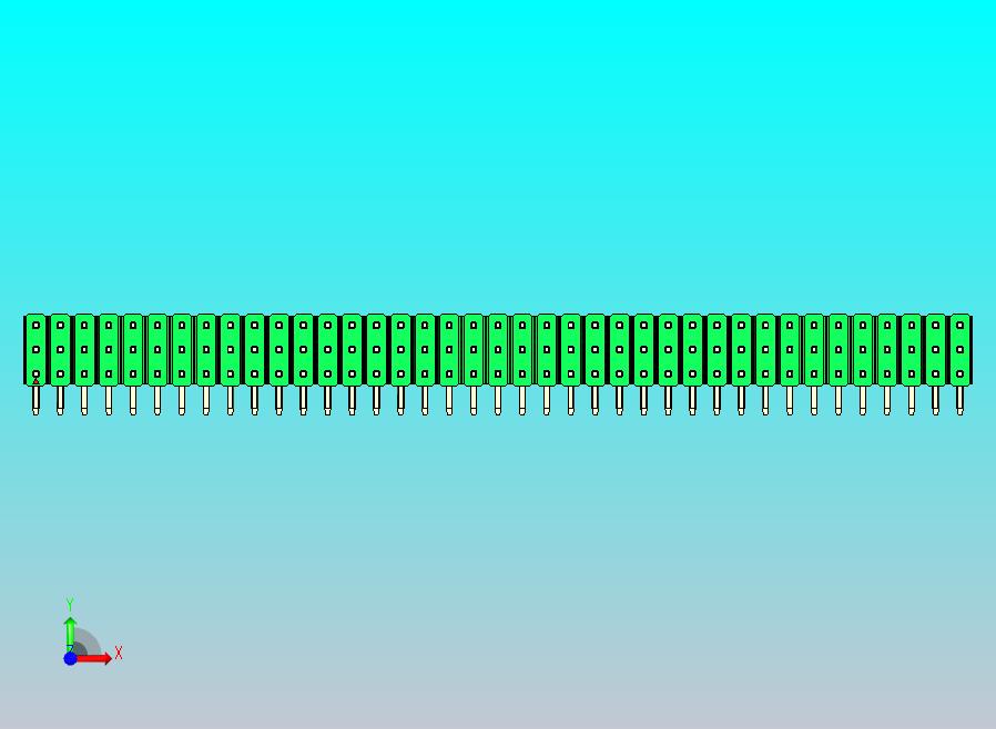 DS1022彩色排针 绿色 3x39p 100mil 类型D 版本1.0.zip