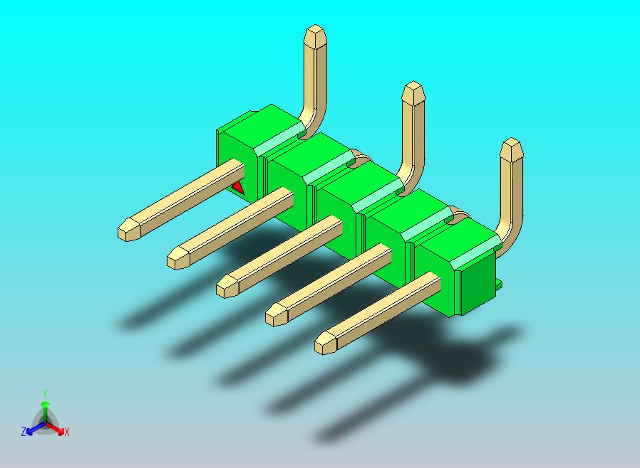 DS1022彩色排针 绿色 05P 100mil 类型 SMT R1 版本1.0.zip