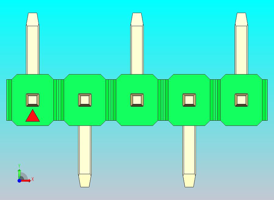 DS1022彩色排针 绿色 05P 100mil 类型 SMT R1 版本1.0.zip