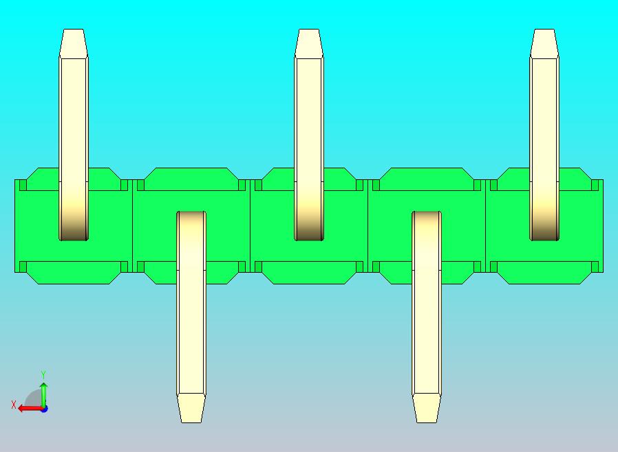 DS1022彩色排针 绿色 05P 100mil 类型 SMT R1 版本1.0.zip