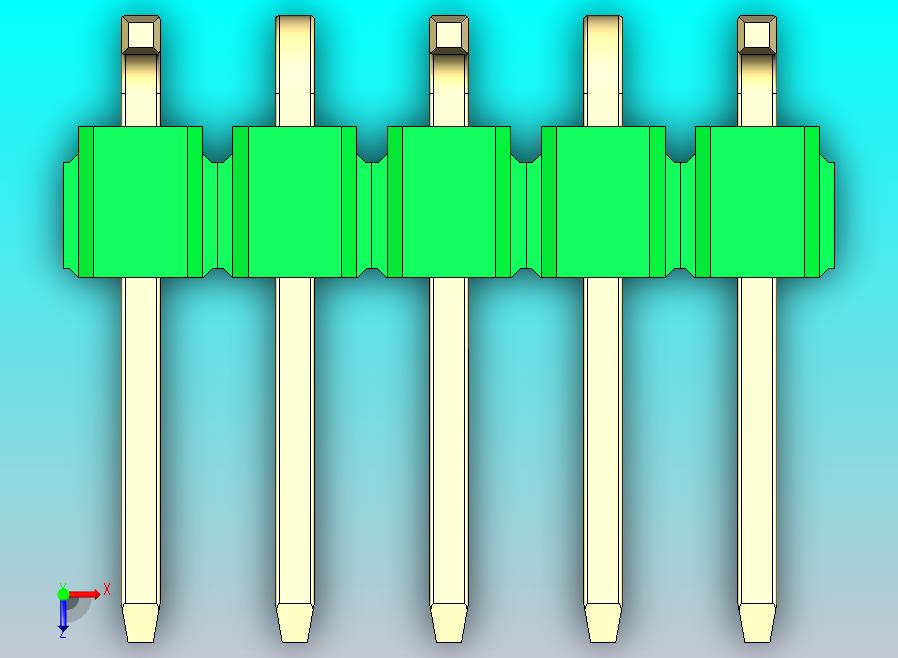 DS1022彩色排针 绿色 05P 100mil 类型 SMT R1 版本1.0.zip
