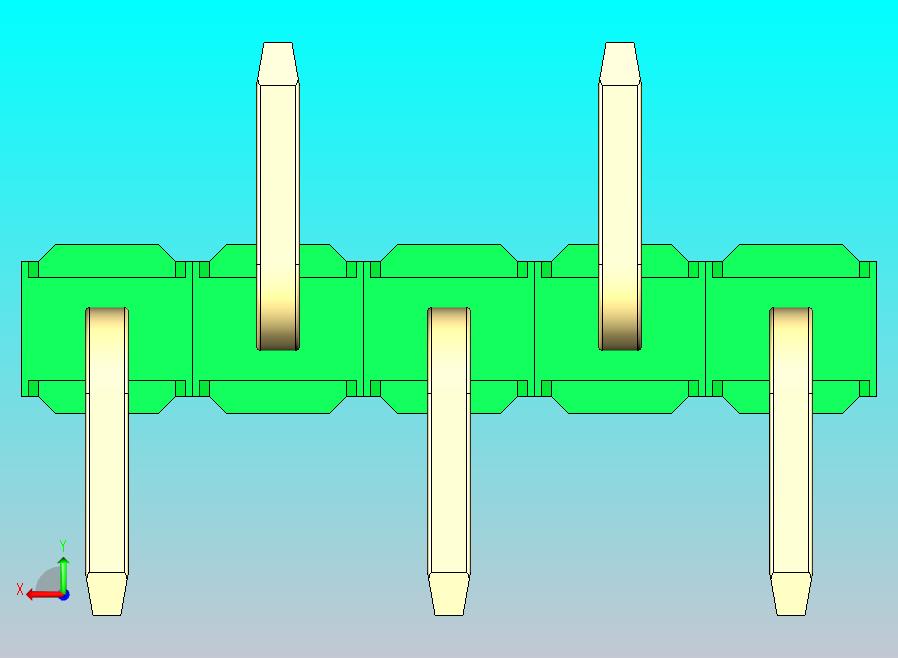 DS1022彩色排针 绿色 05P 100mil 类型 SMT R2 版本1.0.zip