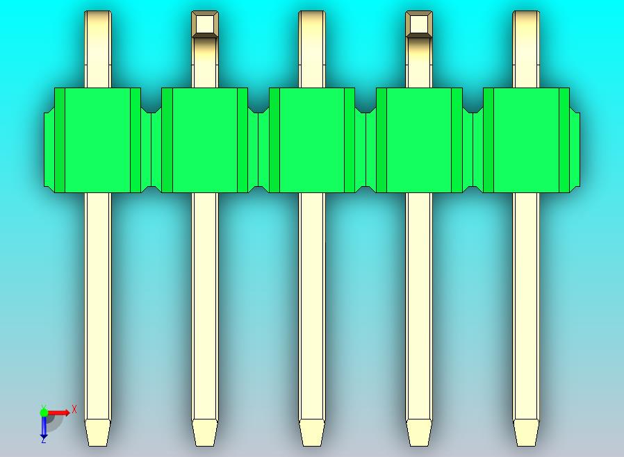 DS1022彩色排针 绿色 05P 100mil 类型 SMT R2 版本1.0.zip