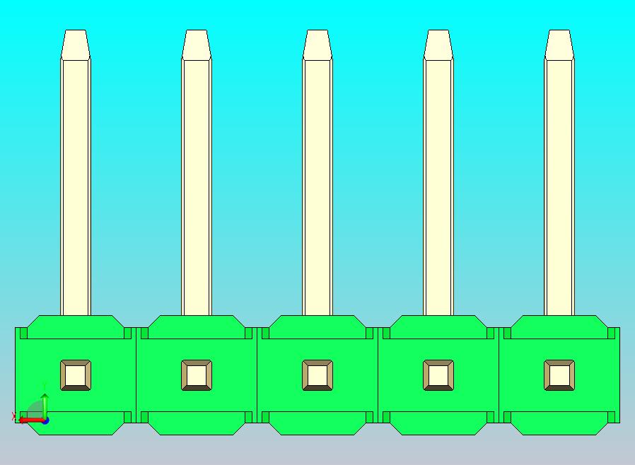 DS1022彩色排针 绿色 05P 100mil 类型U 版本1.0.zip