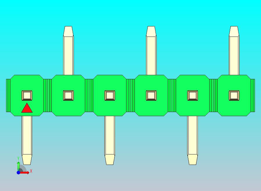 DS1022彩色排针 绿色 06p 100mil SMT 类型 R2 版本1.0.zip