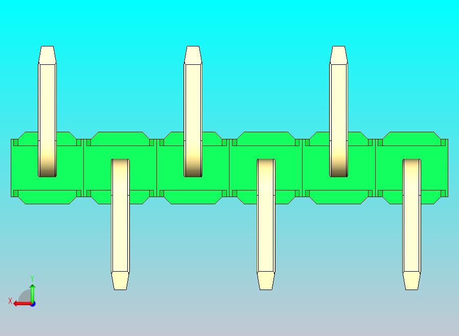 DS1022彩色排针 绿色 06p 100mil SMT 类型 R2 版本1.0.zip