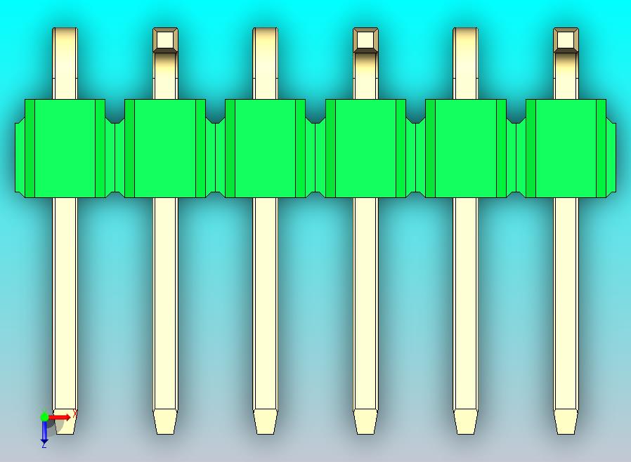DS1022彩色排针 绿色 06p 100mil SMT 类型 R2 版本1.0.zip