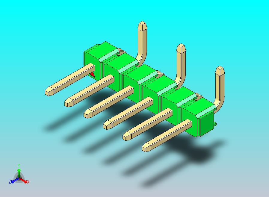 DS1022彩色排针 绿色 06p 100mil SMT 类型 R2 版本1.0.zip
