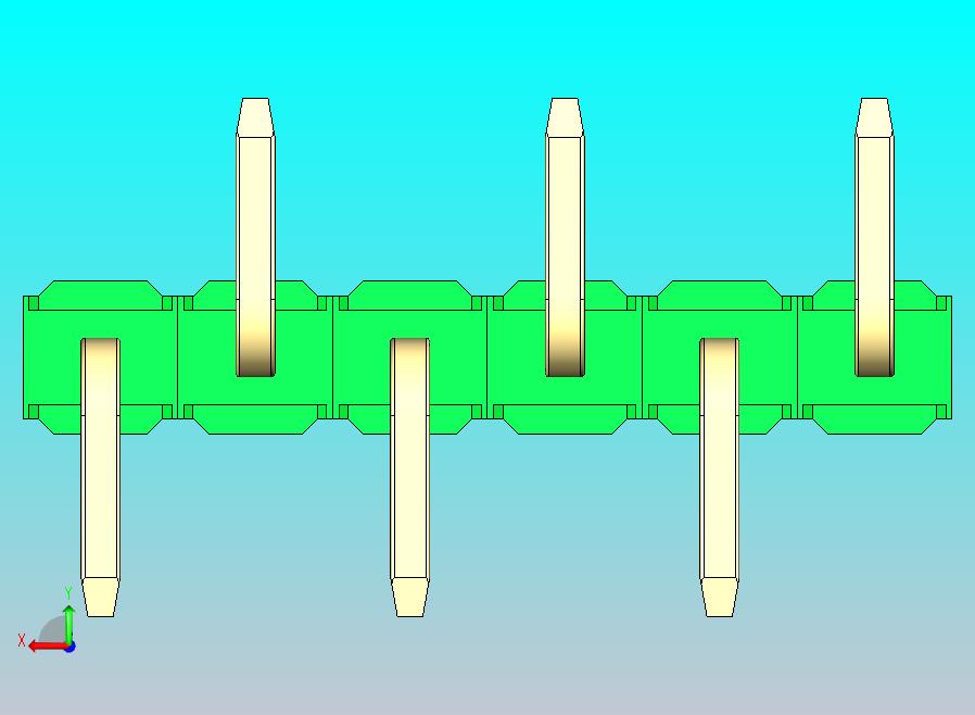DS1022彩色排针 绿色 06P 100mil 类型 SMT R1 版本1.0.zip
