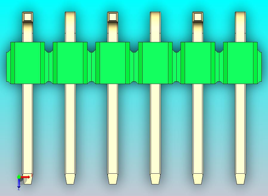 DS1022彩色排针 绿色 06P 100mil 类型 SMT R1 版本1.0.zip