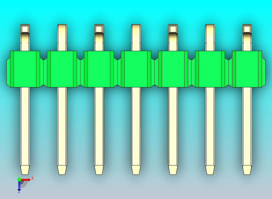DS1022彩色排针 绿色 07P 100mil 类型 SMT R1 版本1.0.zip