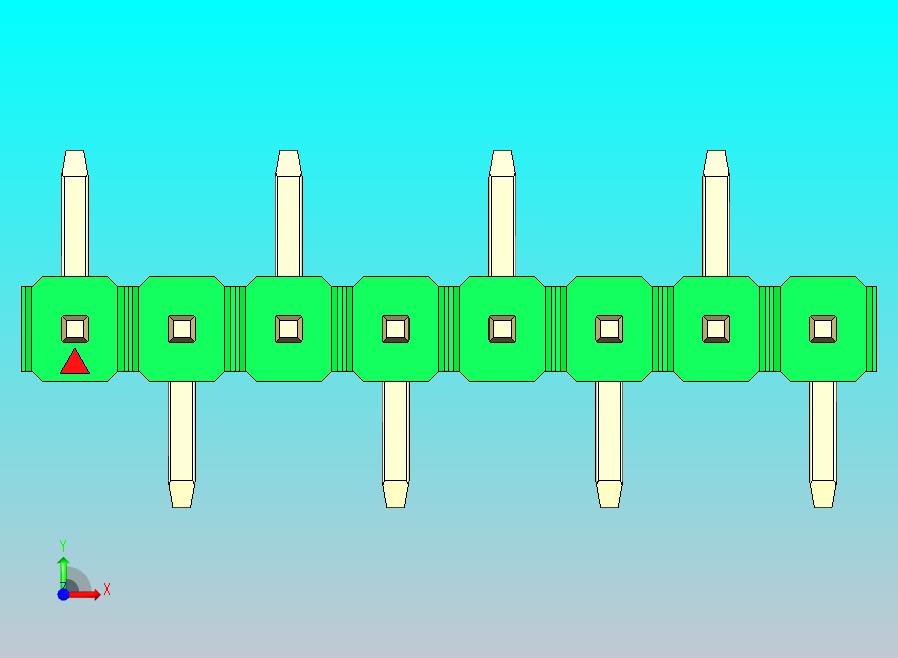 DS1022彩色排针 绿色 08P 100mil 类型 SMT R1 版本1.0.zip