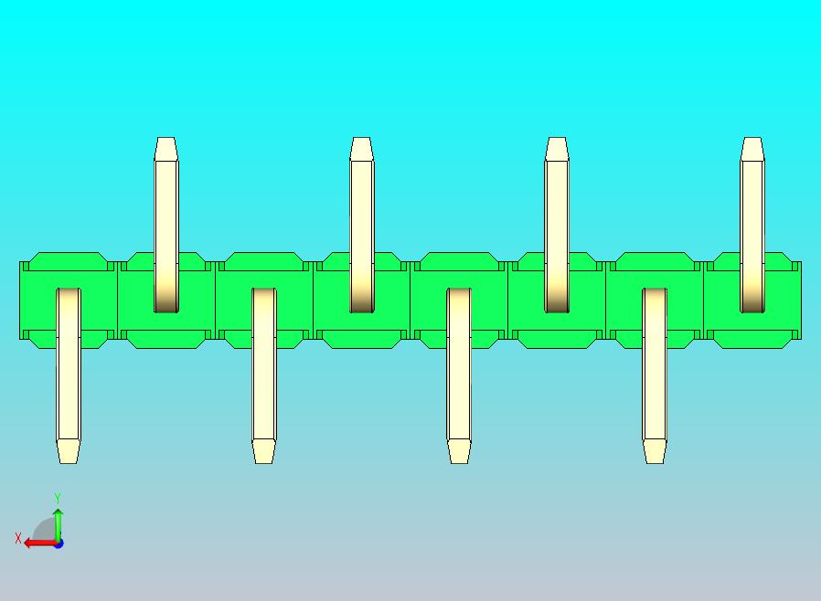 DS1022彩色排针 绿色 08P 100mil 类型 SMT R1 版本1.0.zip