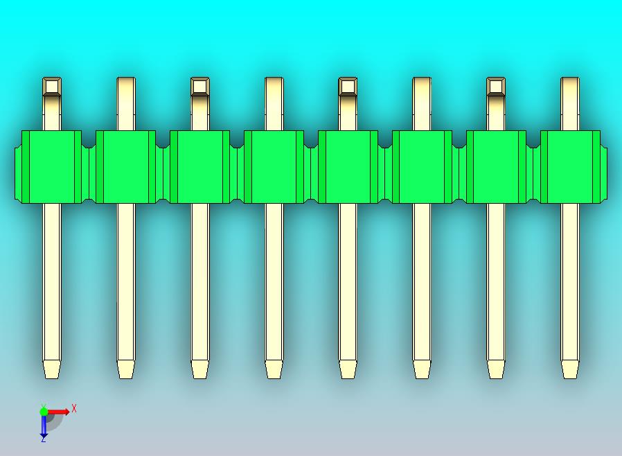 DS1022彩色排针 绿色 08P 100mil 类型 SMT R1 版本1.0.zip