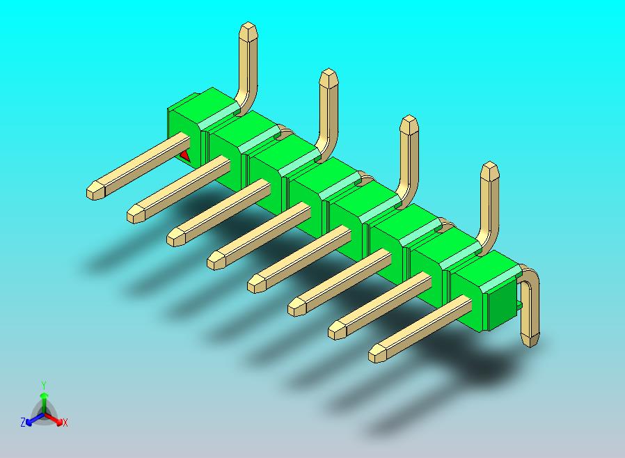 DS1022彩色排针 绿色 08P 100mil 类型 SMT R1 版本1.0.zip