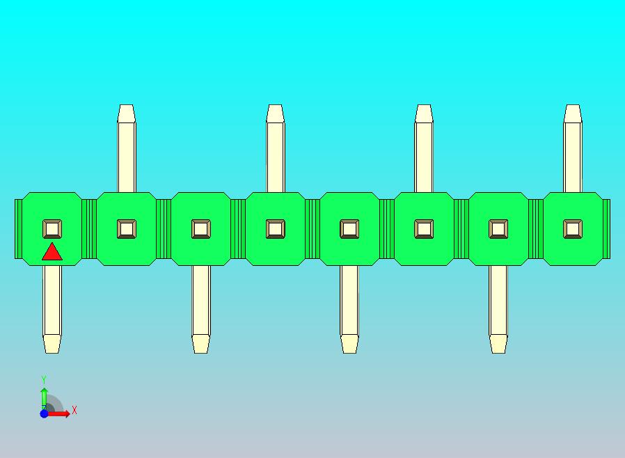 DS1022彩色排针 绿色 08P 100mil 类型 SMT R2 版本1.0.zip