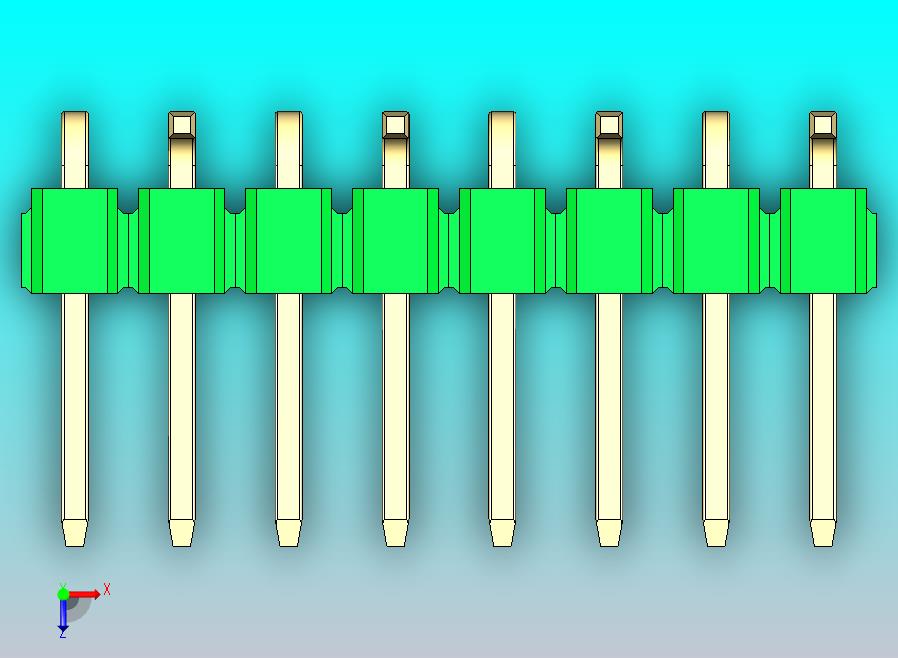 DS1022彩色排针 绿色 08P 100mil 类型 SMT R2 版本1.0.zip