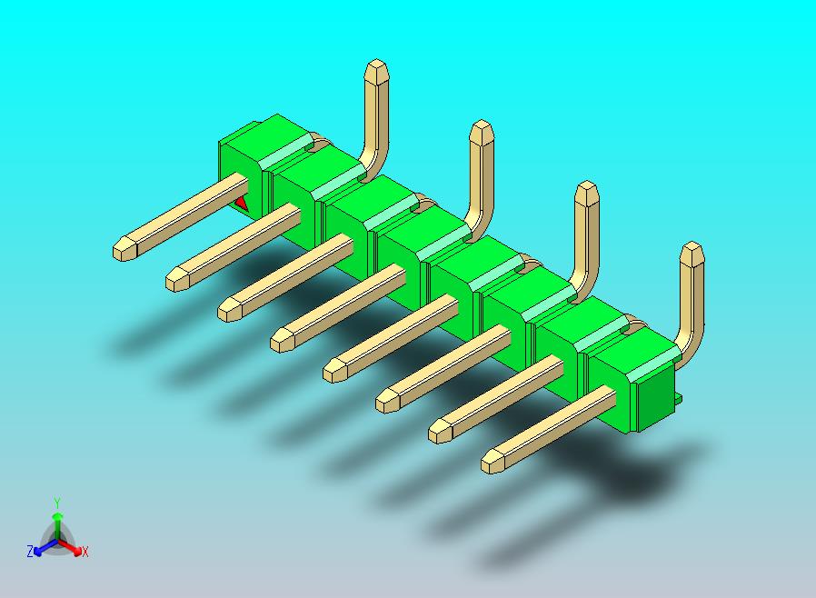 DS1022彩色排针 绿色 08P 100mil 类型 SMT R2 版本1.0.zip