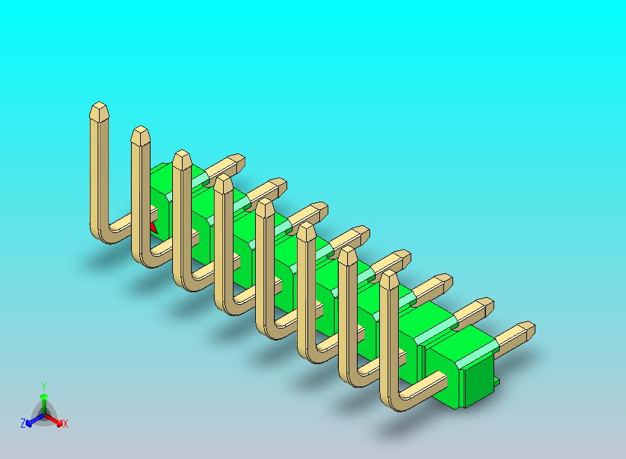 DS1022彩色排针 绿色 08p 100mil 类型U 版本1.0.zip