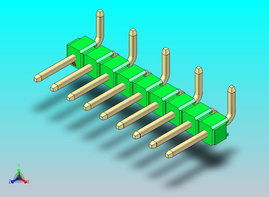 DS1022彩色排针 绿色 09p 100mil 类型 SMT R1 版本1.0.zip