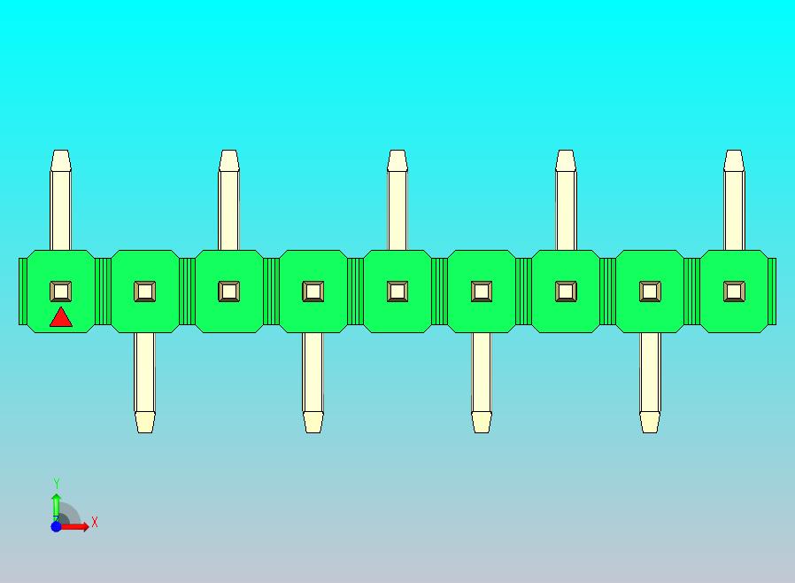 DS1022彩色排针 绿色 09p 100mil 类型 SMT R1 版本1.0.zip