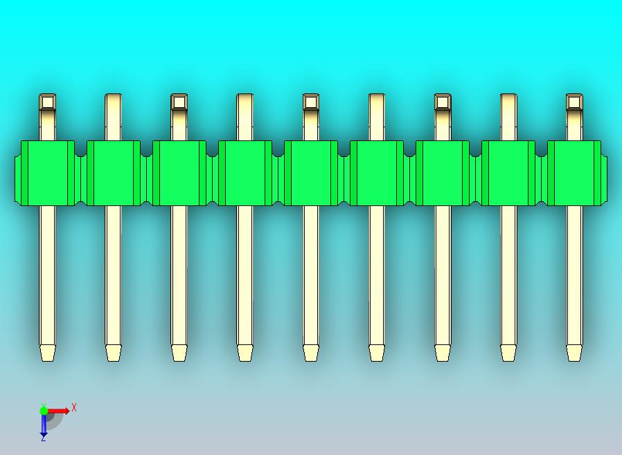 DS1022彩色排针 绿色 09p 100mil 类型 SMT R1 版本1.0.zip