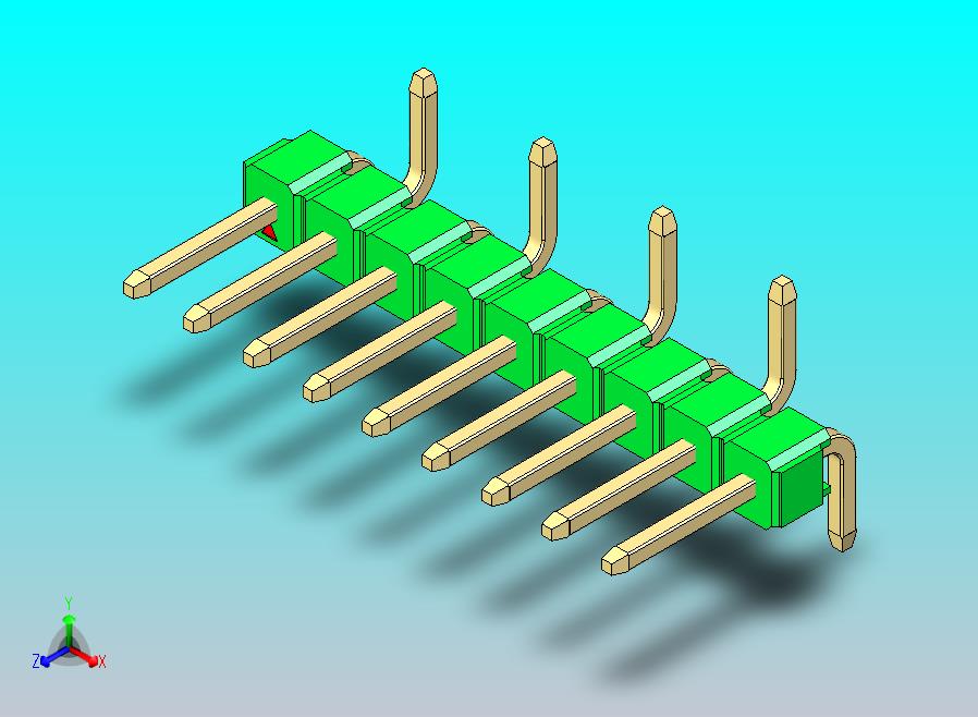 DS1022彩色排针 绿色 09p 100mil 类型 SMT R2 版本1.0.zip