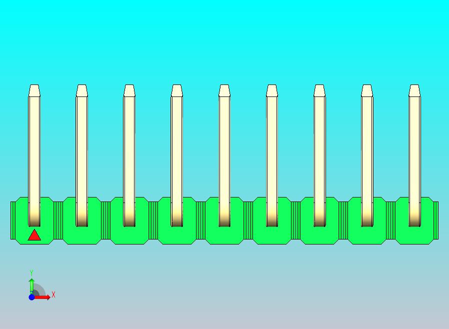 DS1022彩色排针 绿色 09p 100mil 类型U 版本1.0.zip
