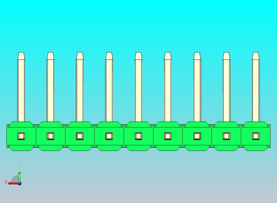 DS1022彩色排针 绿色 09p 100mil 类型U 版本1.0.zip