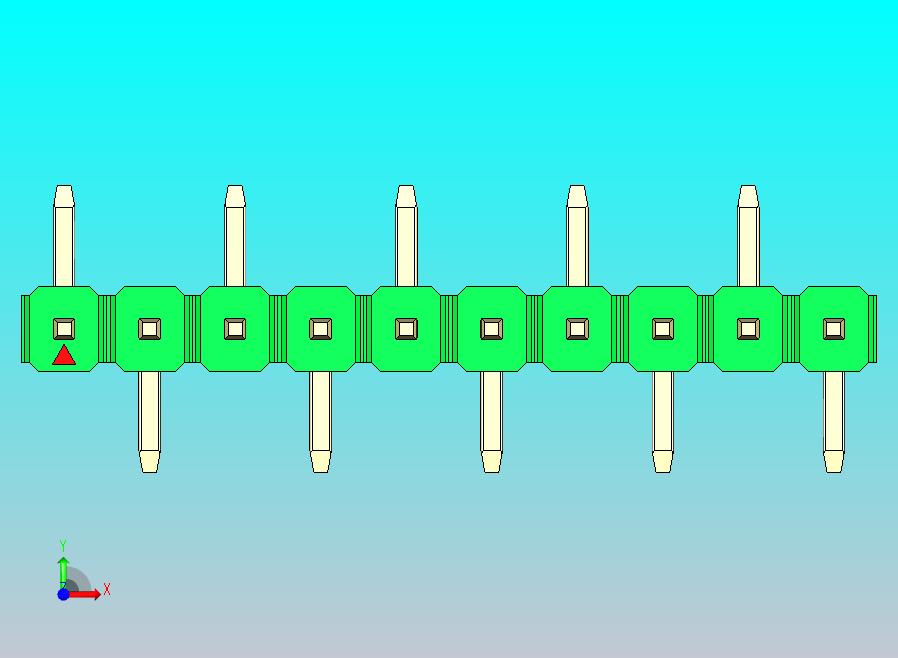 DS1022彩色排针 绿色 10P 100mil 类型 SMT R1 版本1.0.zip