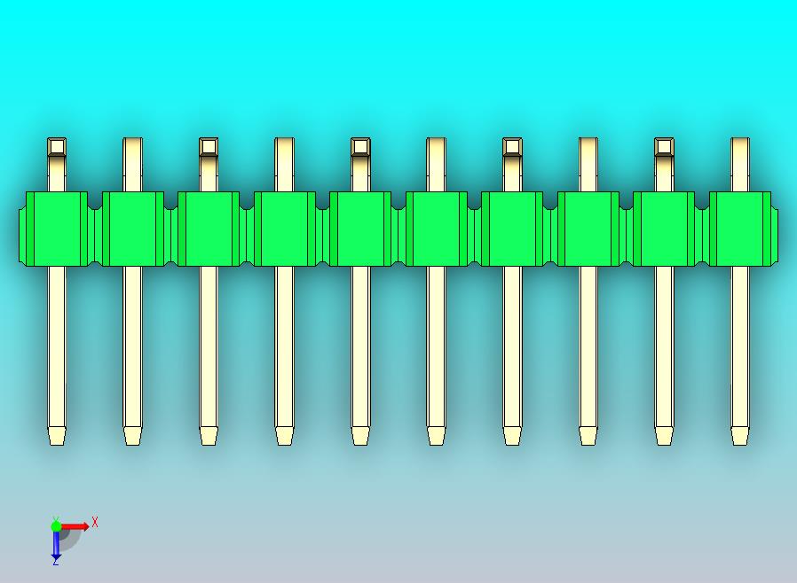 DS1022彩色排针 绿色 10P 100mil 类型 SMT R1 版本1.0.zip