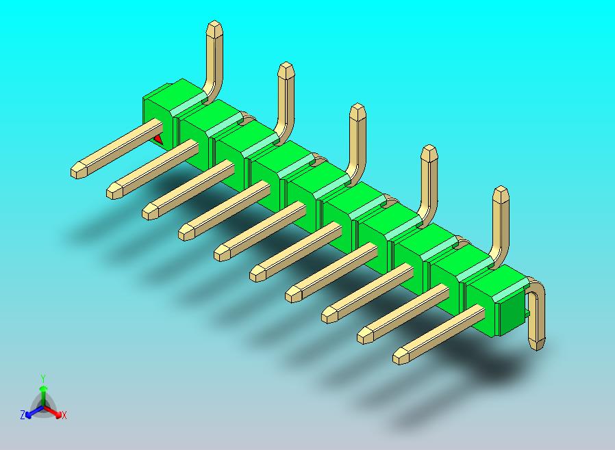 DS1022彩色排针 绿色 10P 100mil 类型 SMT R1 版本1.0.zip