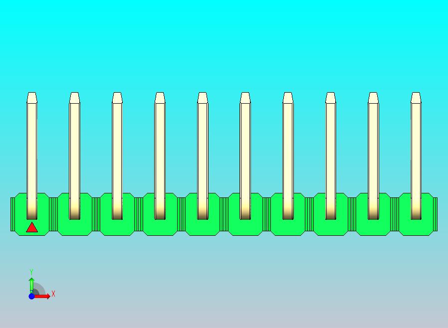 DS1022彩色排针 绿色 10P 100mil 类型U 版本1.0.zip