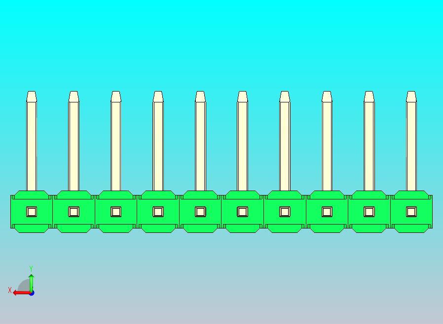 DS1022彩色排针 绿色 10P 100mil 类型U 版本1.0.zip