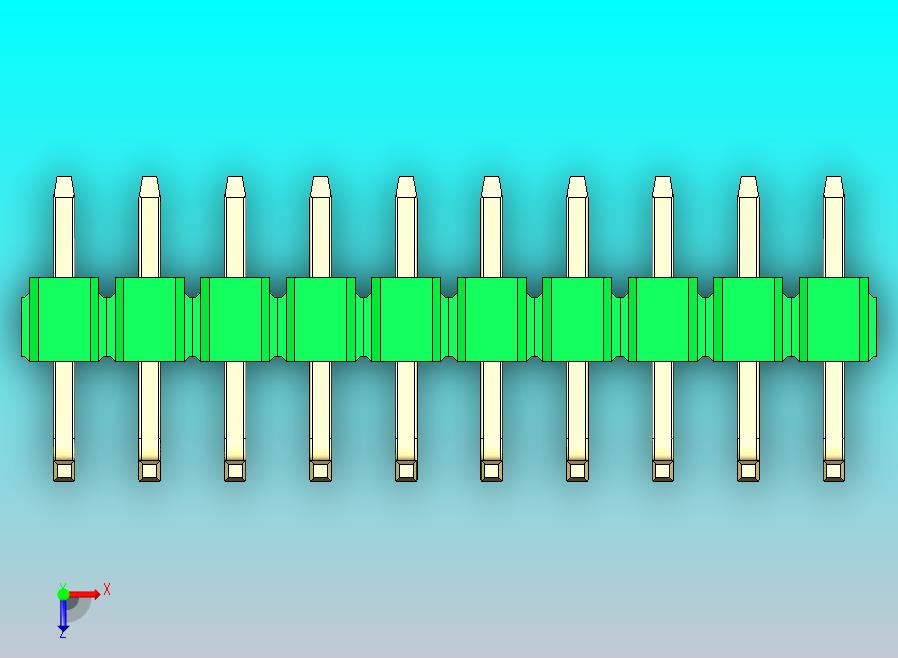 DS1022彩色排针 绿色 10P 100mil 类型U 版本1.0.zip