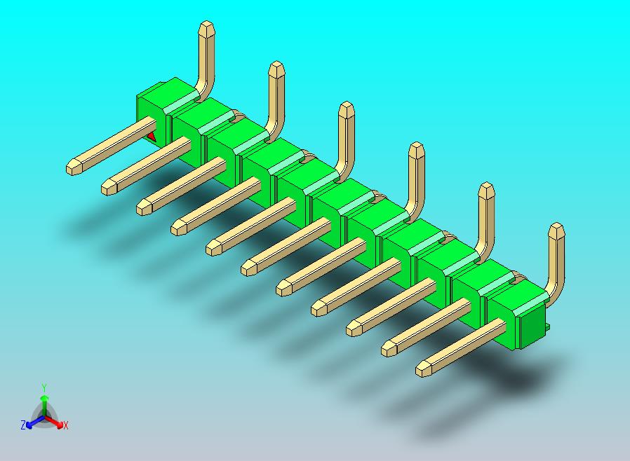 DS1022彩色排针 绿色 11p 100mil 类型 SMT R1 版本1.0.zip
