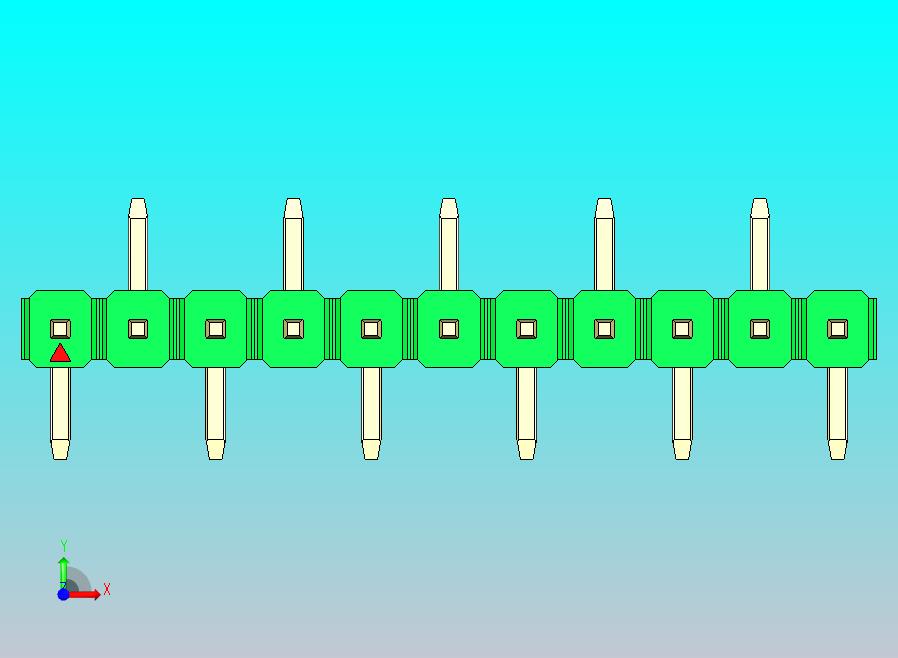 DS1022彩色排针 绿色 11P 100mil 类型 SMT R2 版本1.0.zip