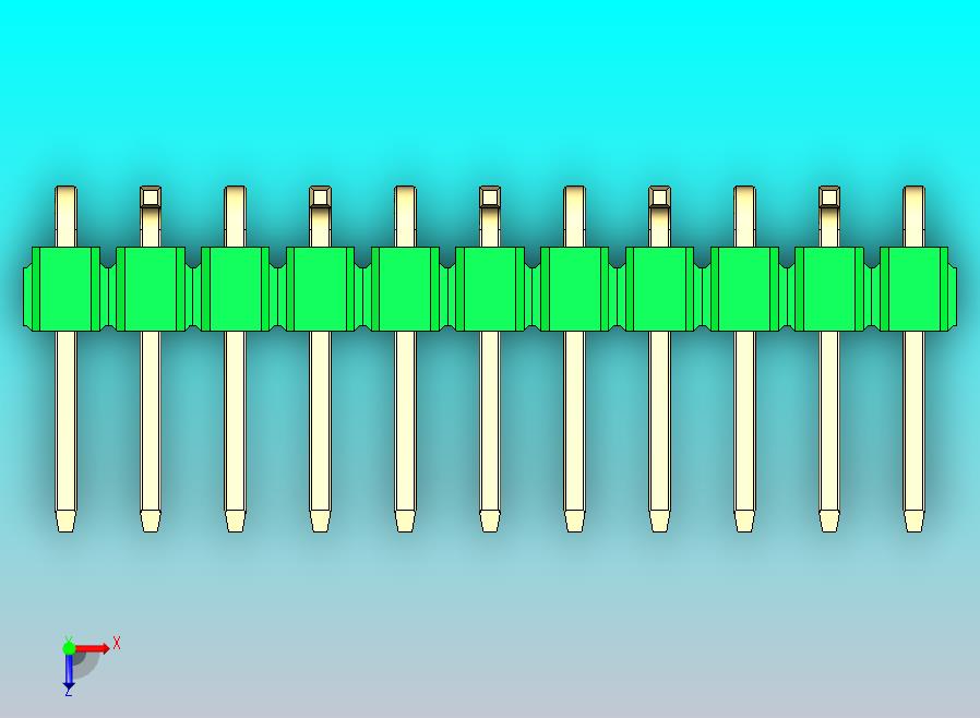 DS1022彩色排针 绿色 11P 100mil 类型 SMT R2 版本1.0.zip