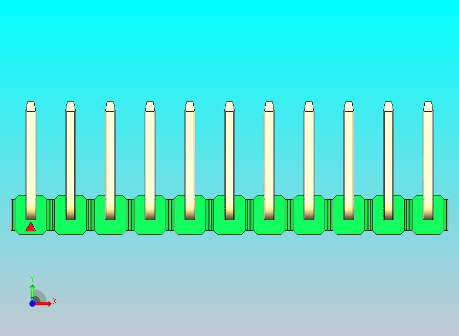 DS1022彩色排针 绿色 11p 100mil 类型U 版本1.0.zip