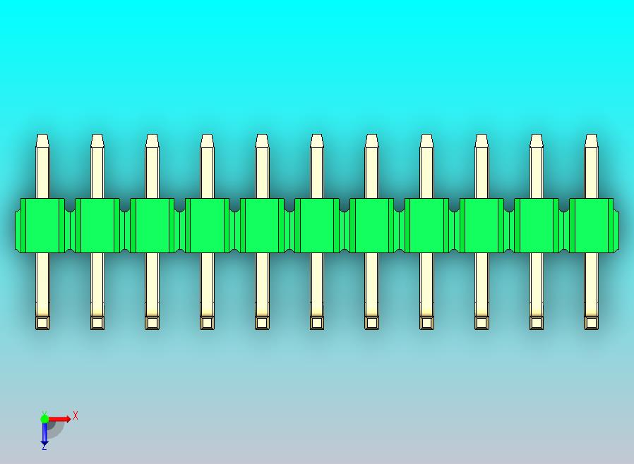 DS1022彩色排针 绿色 11p 100mil 类型U 版本1.0.zip