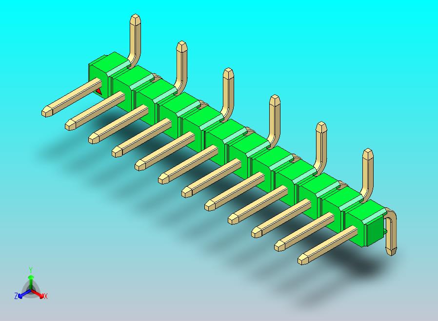 DS1022彩色排针 绿色 12P 100mil 类型 SMT R1 版本1.0.zip