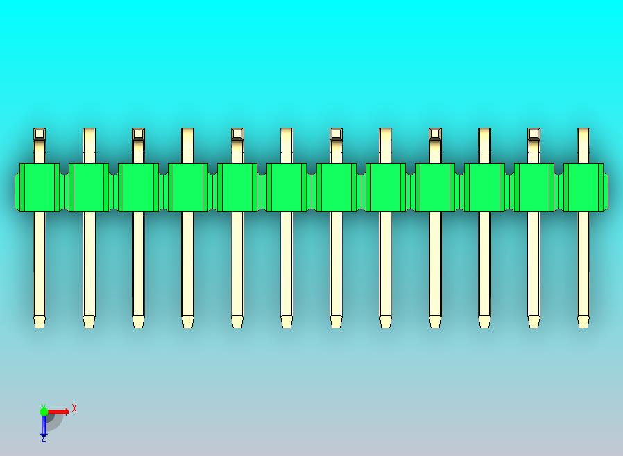 DS1022彩色排针 绿色 12P 100mil 类型 SMT R1 版本1.0.zip